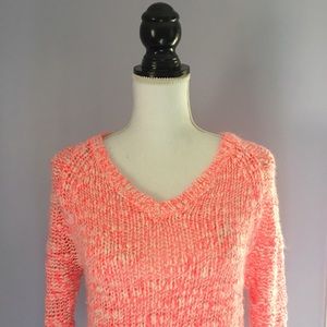 Marled Neon Pink Sweater